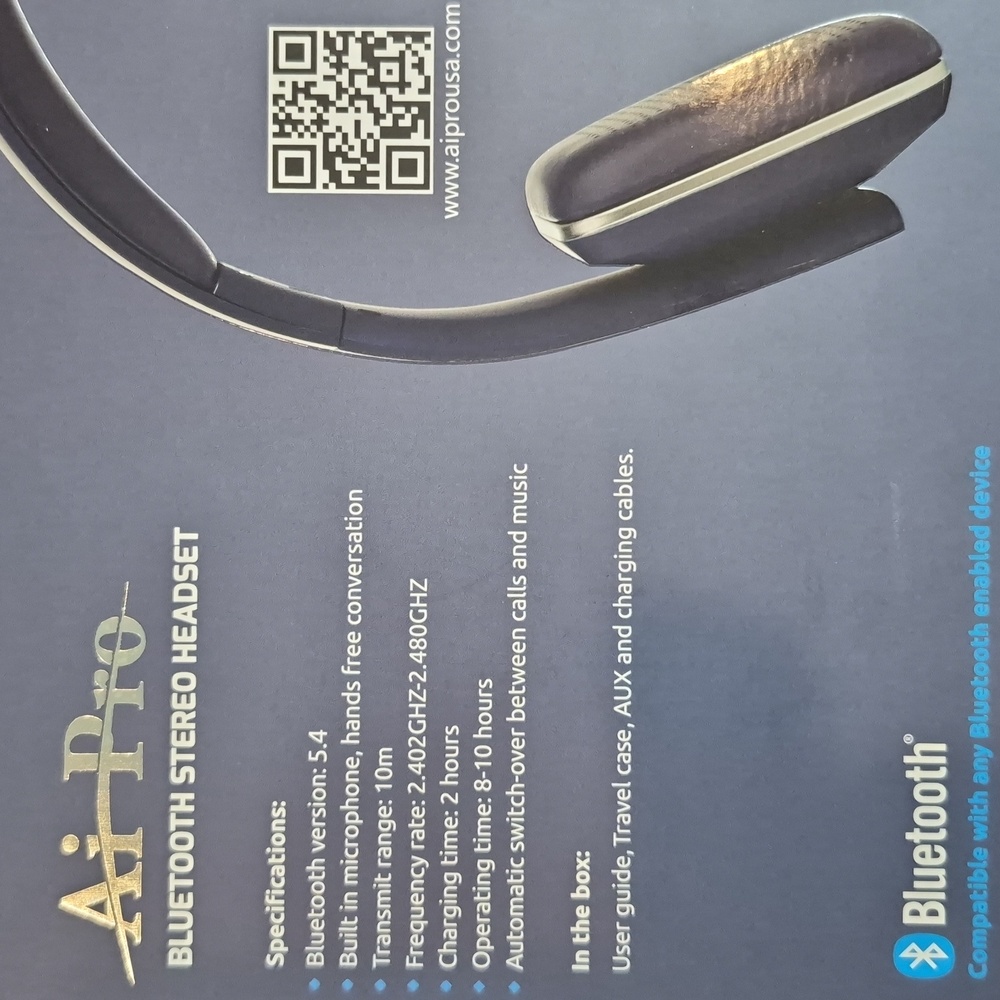 Bluetooth Stereo Over-ear Headsets, Hands-free Calling, Navy Blue & Pink - Picture 12 of 12